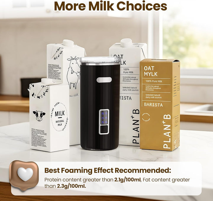 6 - in - 1 Electric Milk Frother with Stainless Steel Inner Tank 29108KMI0 - Kismile