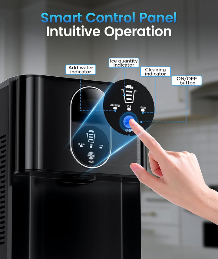 Smart control panel with intuitive operation features on a water dispenser.