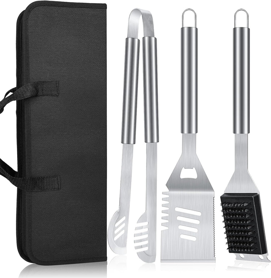 BBQ Tool Grilling Accessories, 16 - Inch Stainless Steel BBQ Grill Tools - Kismile