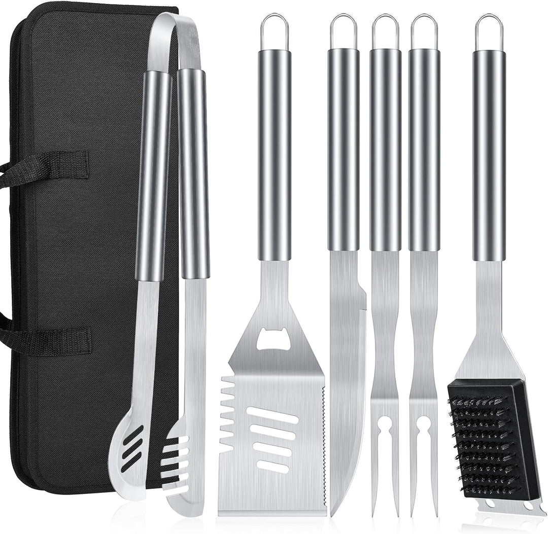 BBQ Tool Grilling Accessories, 16 - Inch Stainless Steel BBQ Grill Tools - Kismile