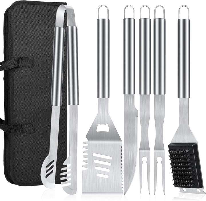 BBQ Tool Grilling Accessories, 16 - Inch Stainless Steel BBQ Grill Tools - Kismile