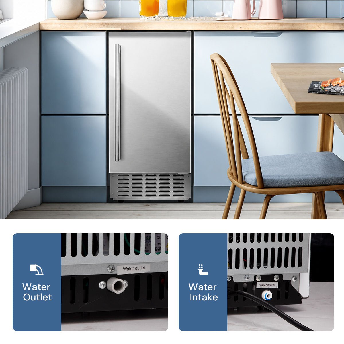 Built-in Undercounter Commercial Ice Maker - Kismile