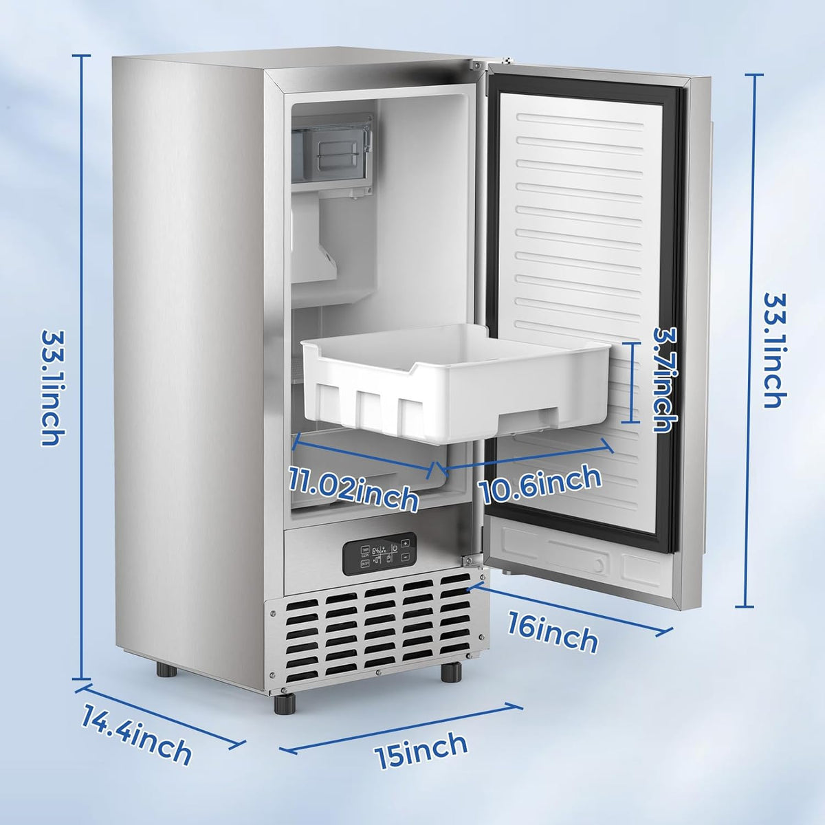 Built-in Undercounter Commercial Ice Maker - Kismile