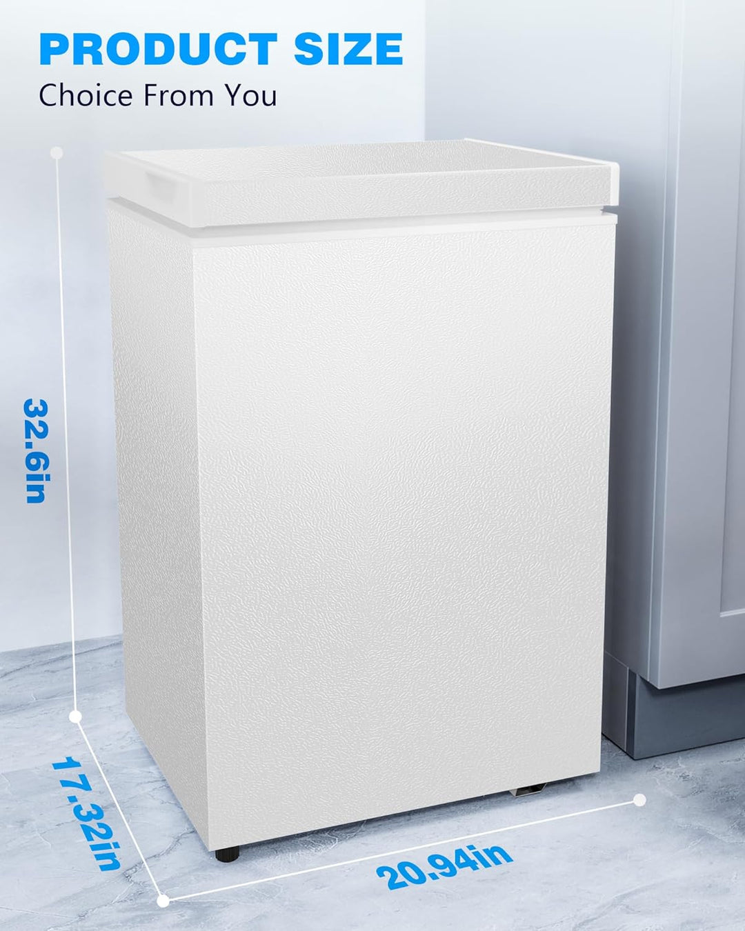 Chest Freezer with Removable Basket D5880H - Kismile