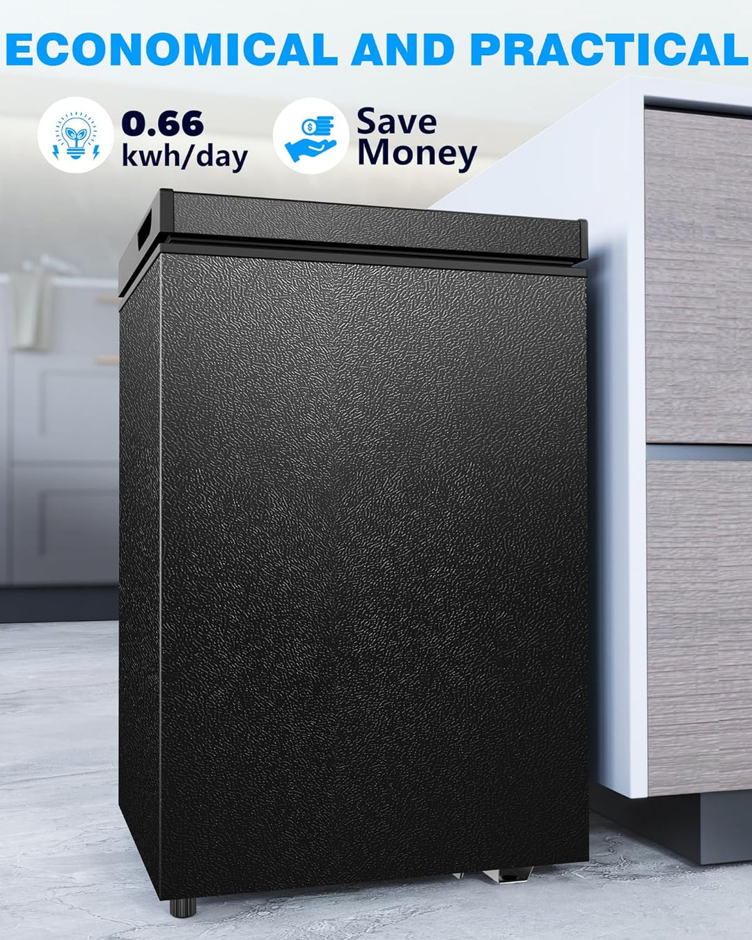 Chest Freezer with Removable Basket D5880H - Kismile