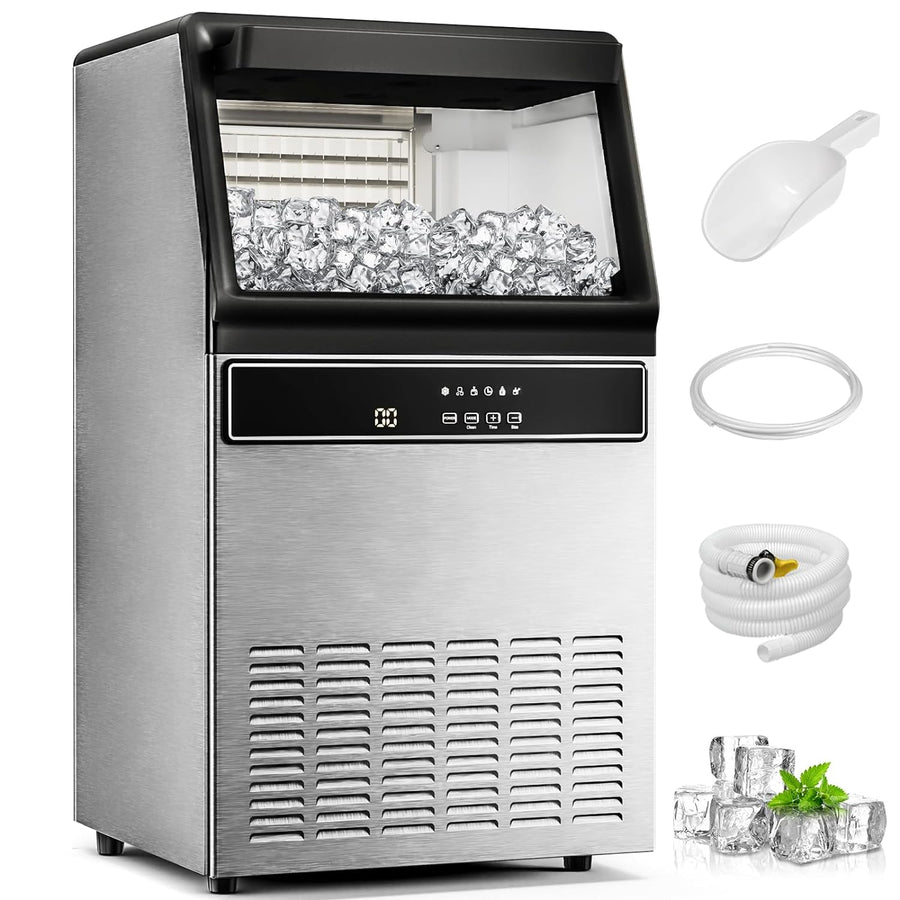 Commercial Ice Maker, Cubic Ice Machine with Self - Cleaning Function Z4790 - Kismile