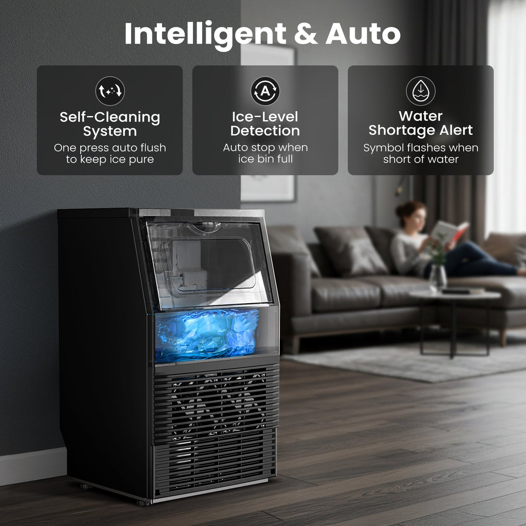 Commercial Ice Maker Machine 80 lbs\66 lbs - Kismile