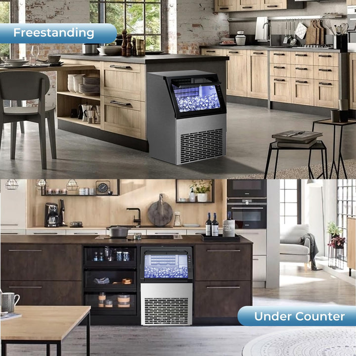 Commercial Ice Maker Machine 80lbs/24H 58036RCI0 - Kismile