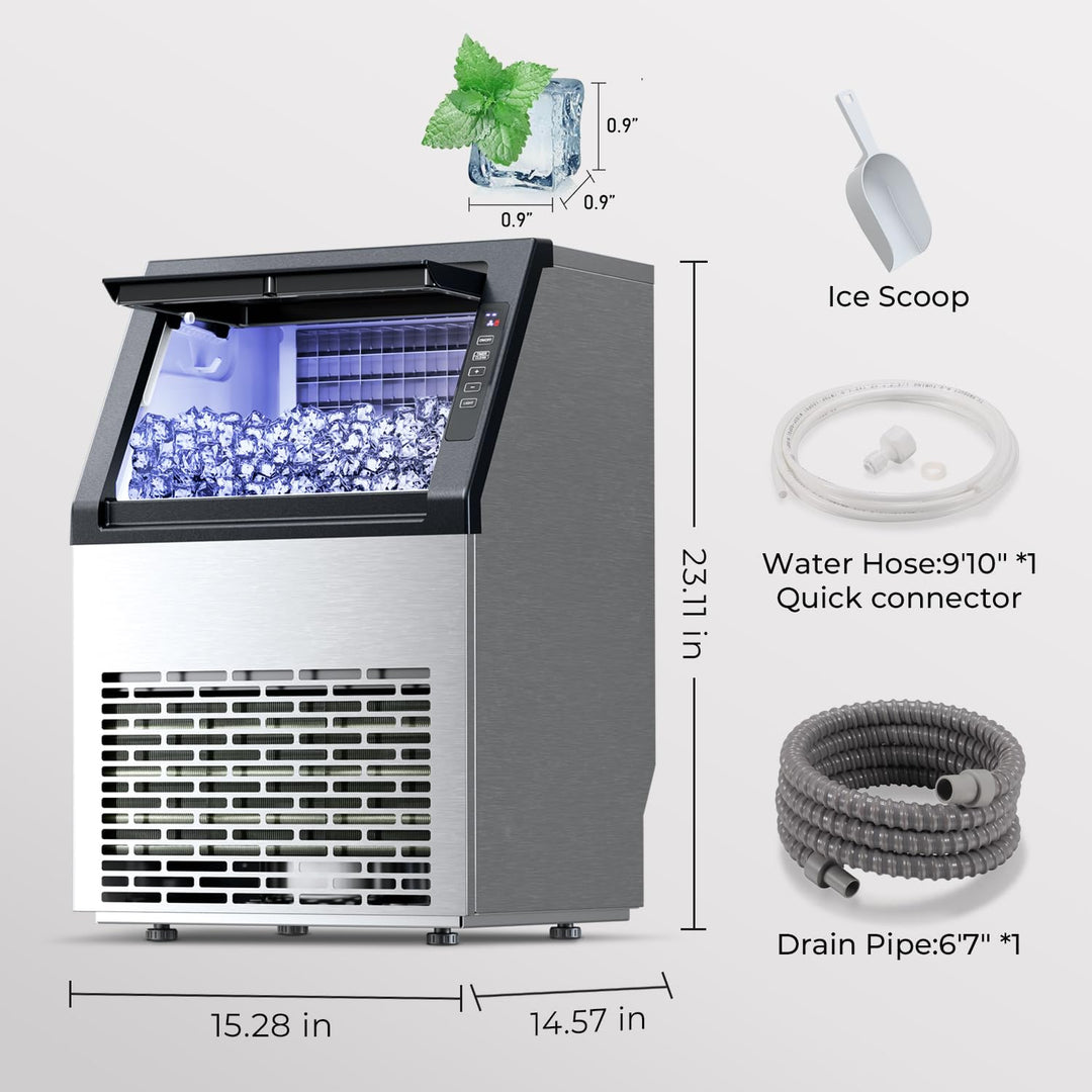 Commercial Ice Maker Machine 80lbs/24H 58036RCI0 - Kismile