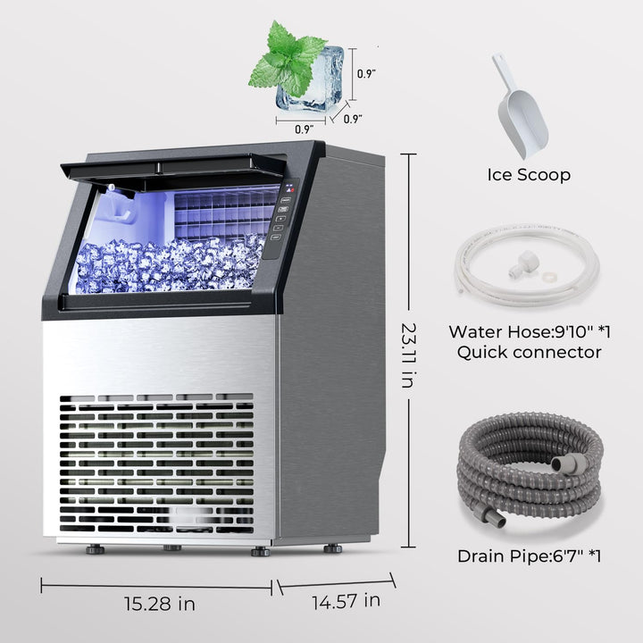 Commercial Ice Maker Machine 80lbs/24H 58036RCI0 - Kismile