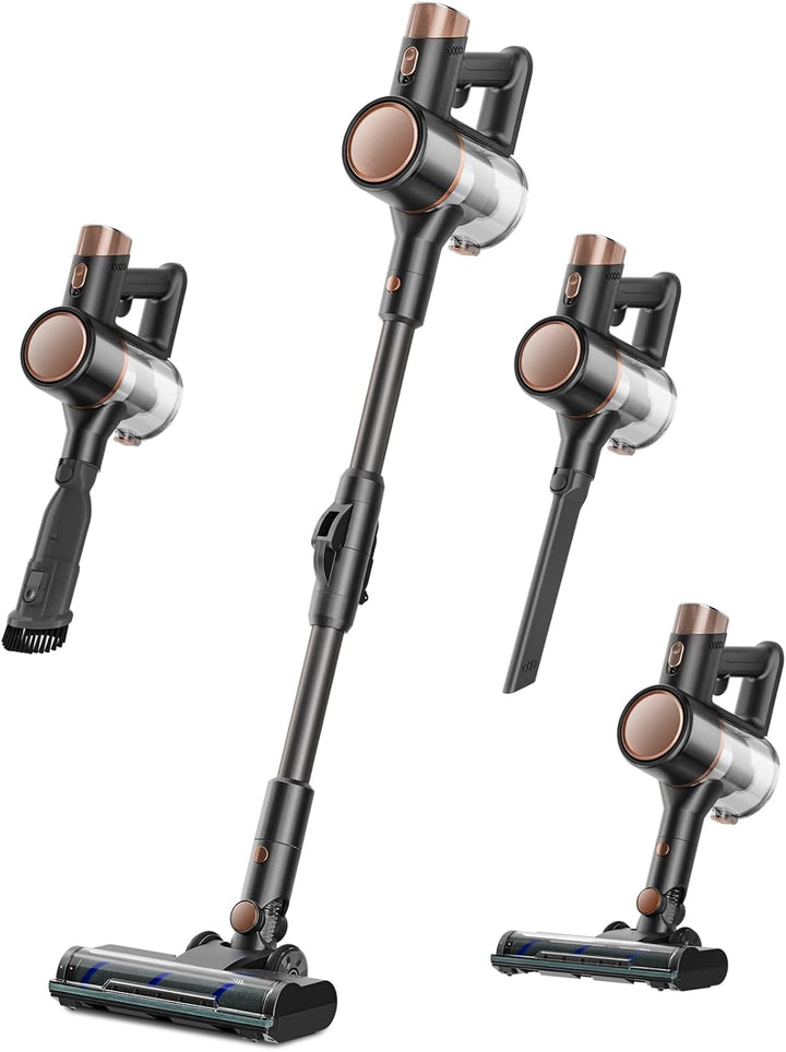 Cordless Vacuum Cleaner, Power Suction Stick Vacuum Cleaners with Hepa Filter, LED Headlight, Bendable Handle - Kismile