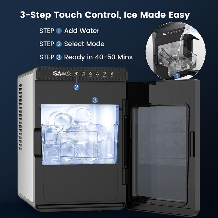 Countertop Clear Ice Sphere Maker Machine 2.17 Inch Ice Ball IM5855 - Kismile
