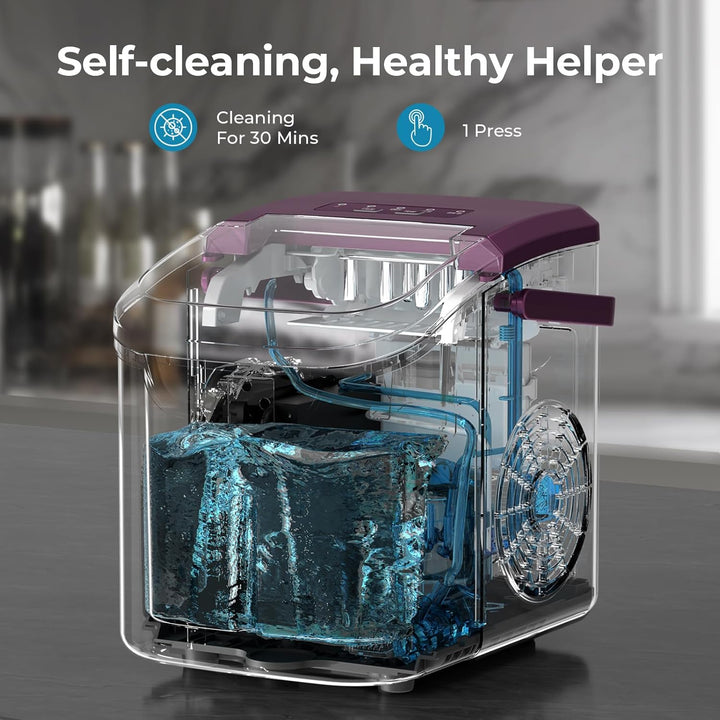 Countertop Ice Maker, 26 lbs/Day ice Production 58012RIM0 - Kismile