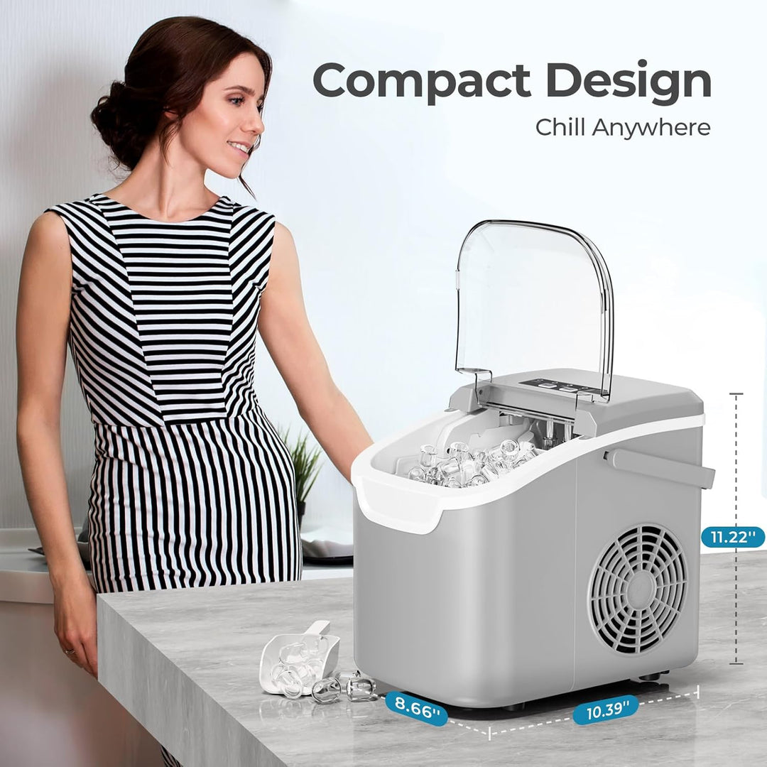 Countertop Ice Maker, 26 lbs/Day ice Production 58012RIM0 - Kismile
