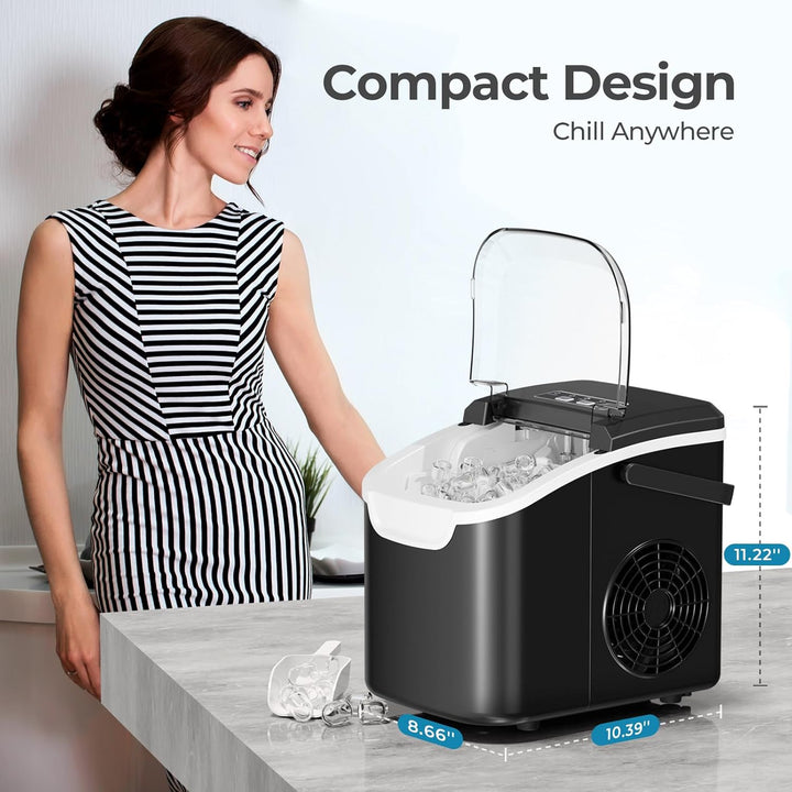 Countertop Ice Maker, 26 lbs/Day ice Production 58012RIM0 - Kismile