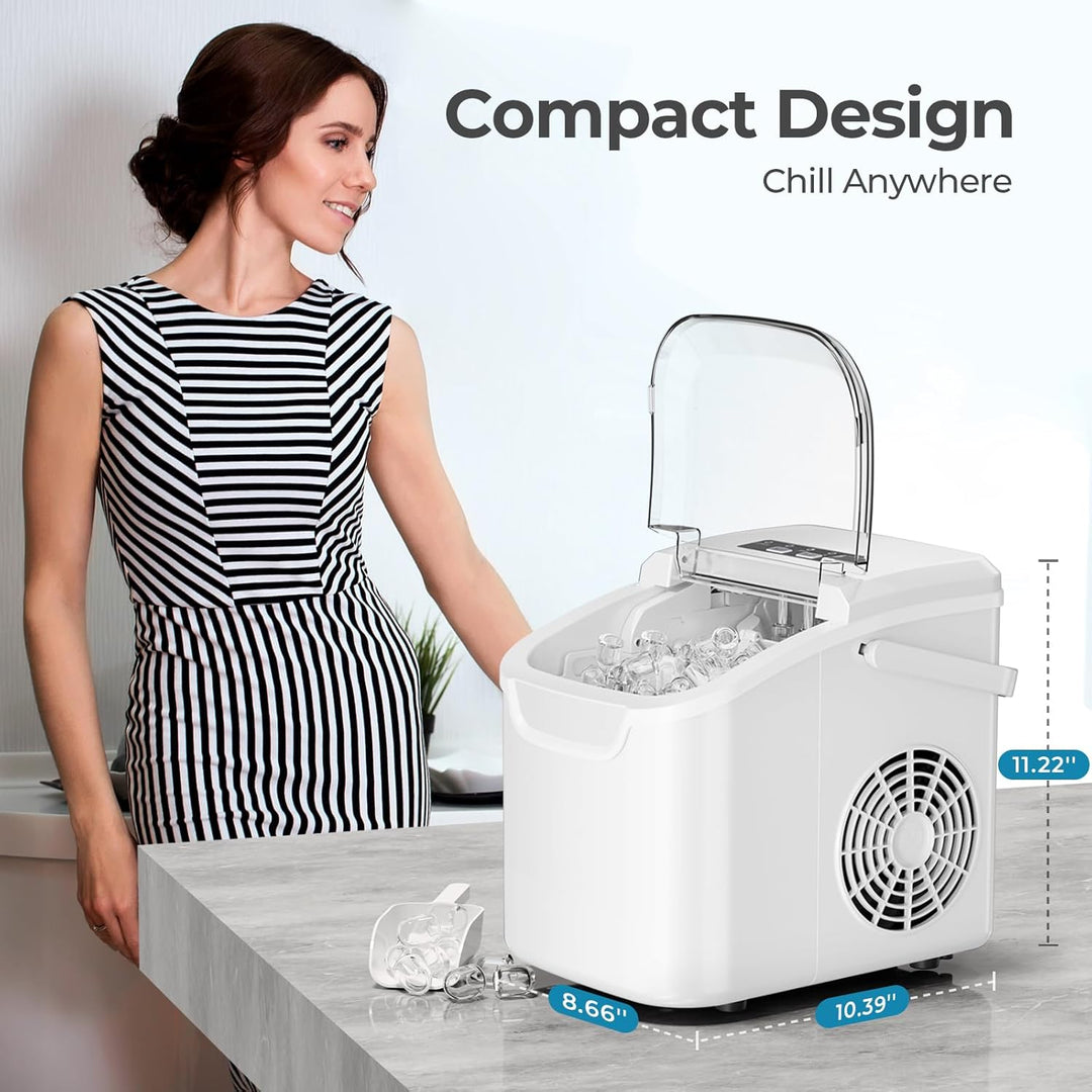 Countertop Ice Maker, 26 lbs/Day ice Production 58012RIM0 - Kismile