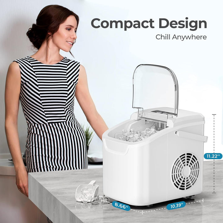 Countertop Ice Maker, 26 lbs/Day ice Production 58012RIM0 - Kismile