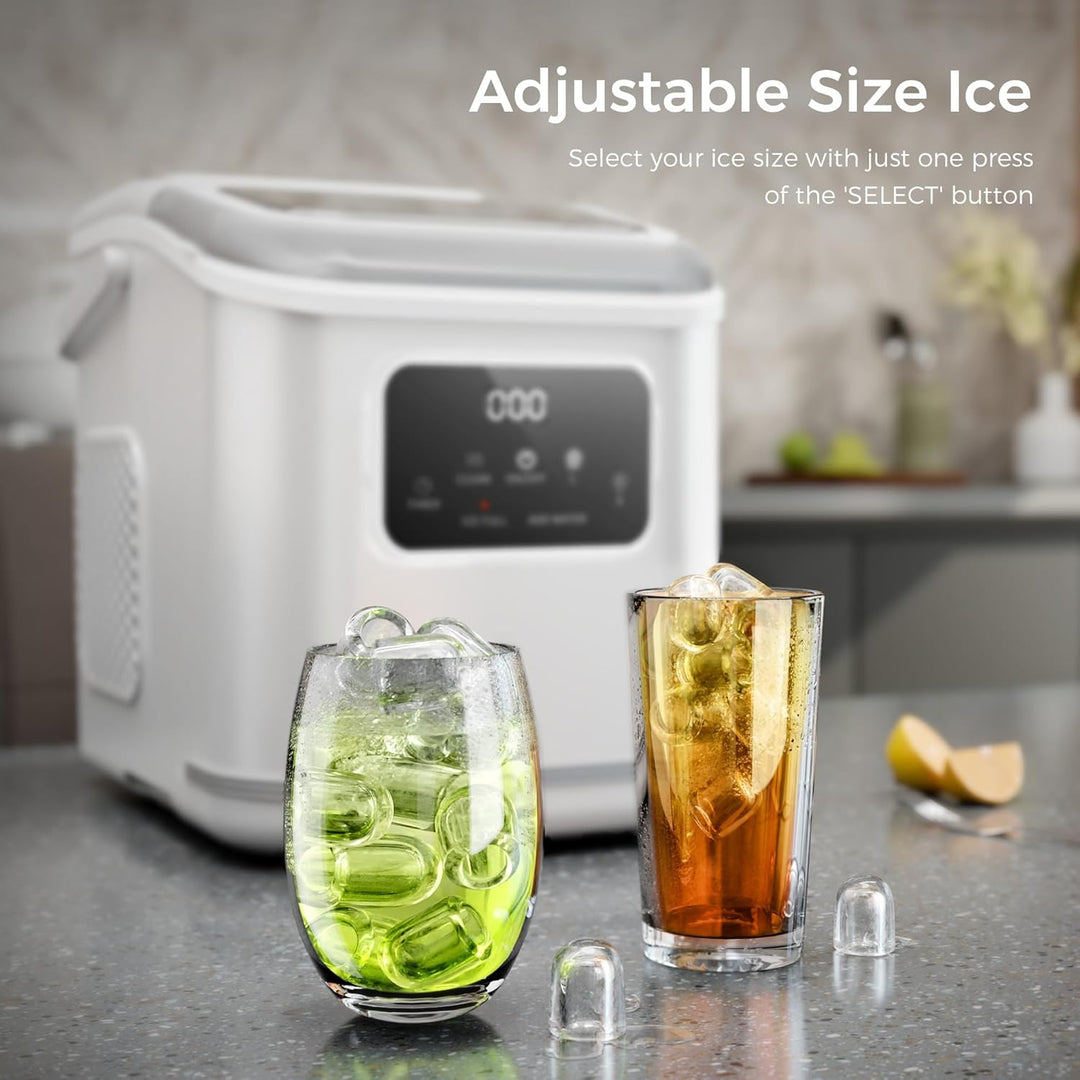 Countertop Ice Maker 9 Bullet Ice Cubes in 6 Mins, Z5812K - Kismile