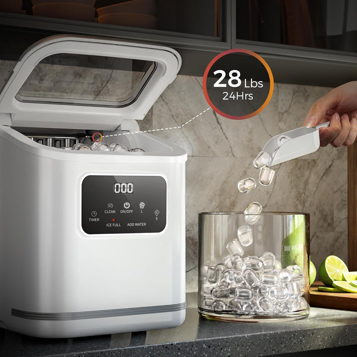 Countertop Ice Maker 9 Bullet Ice Cubes in 6 Mins, Z5812K - Kismile