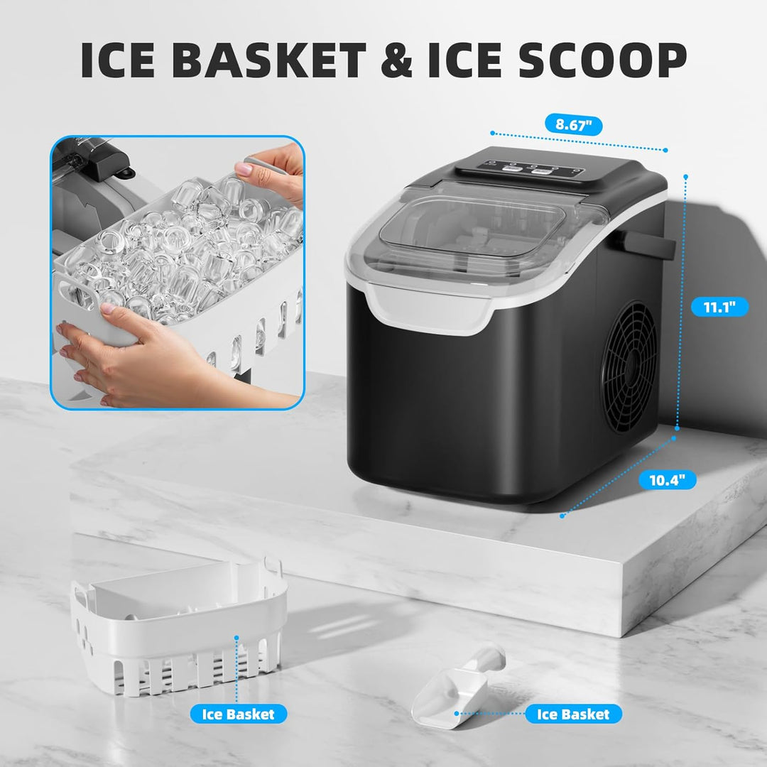 Countertop Ice Maker with Handle 58012RIM1 - Kismile