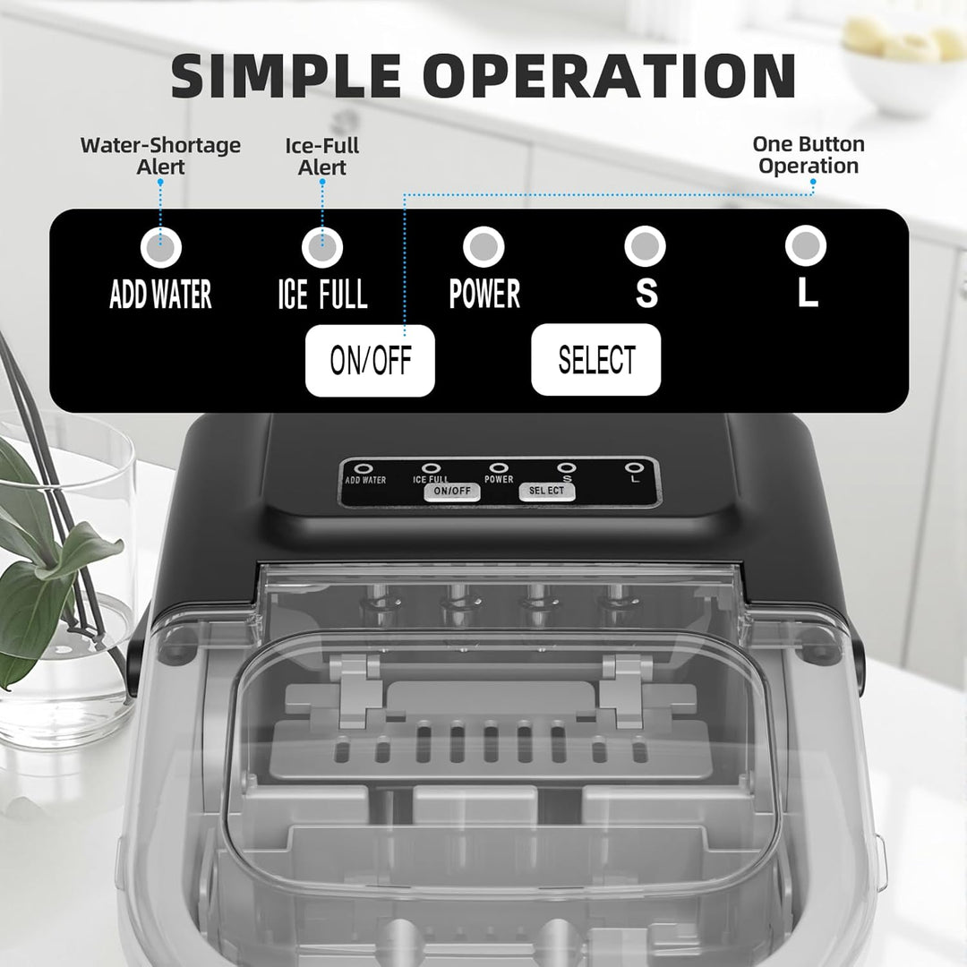 Countertop Ice Maker with Handle 58012RIM1 - Kismile
