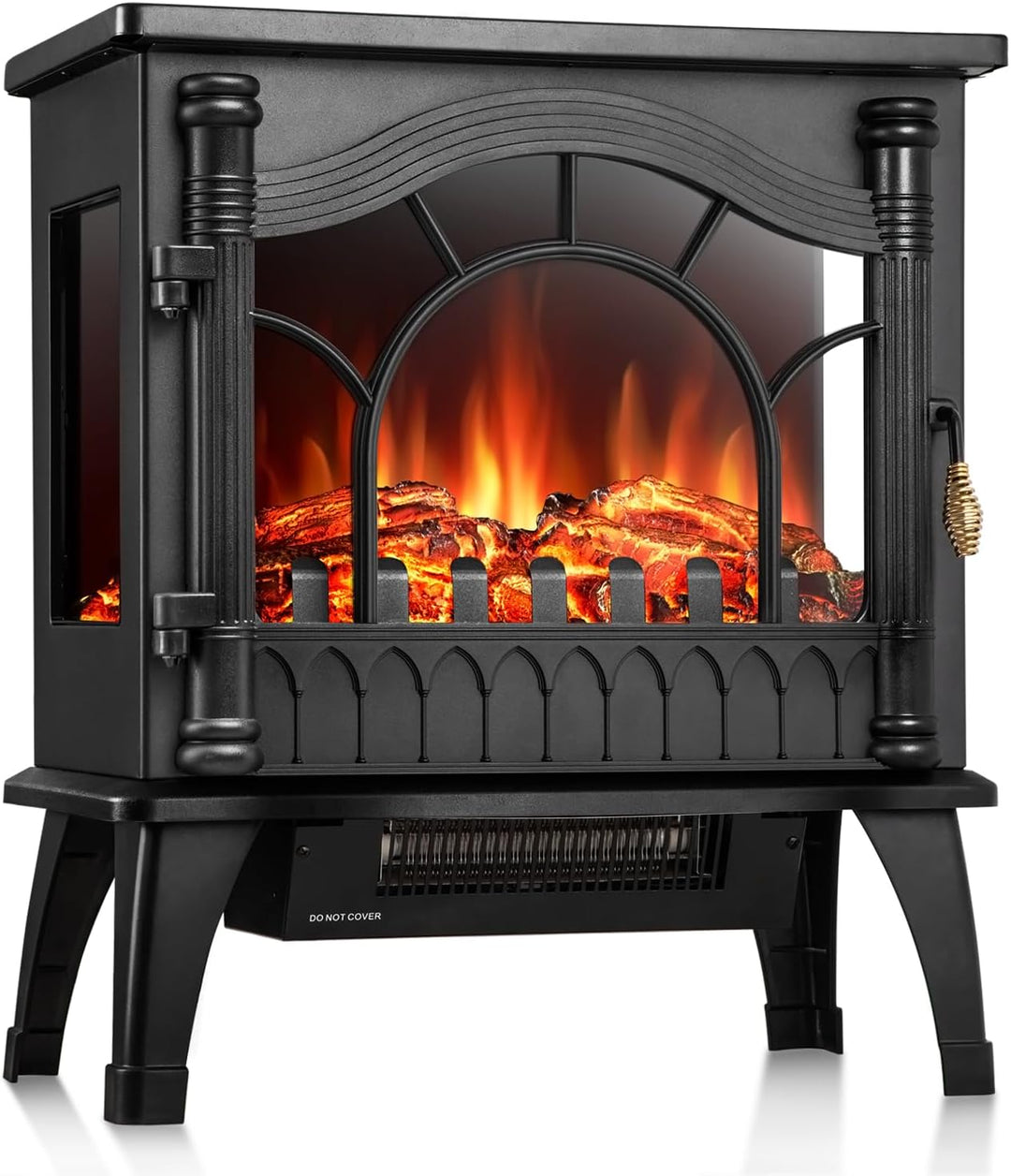 Electric Fireplace Heater, 20" Freestanding Fireplace S520222 - Kismile