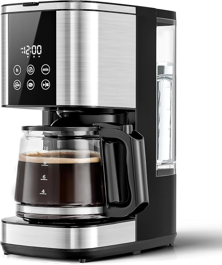 Kismile 10 Cup Drip Coffee maker with Led Display & Touch Screen CM3743 - Kismile