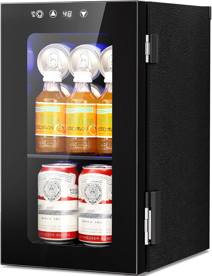 Kismile 10L Mini Beverage Refrigerator with Glass Door WC5810 - Kismile