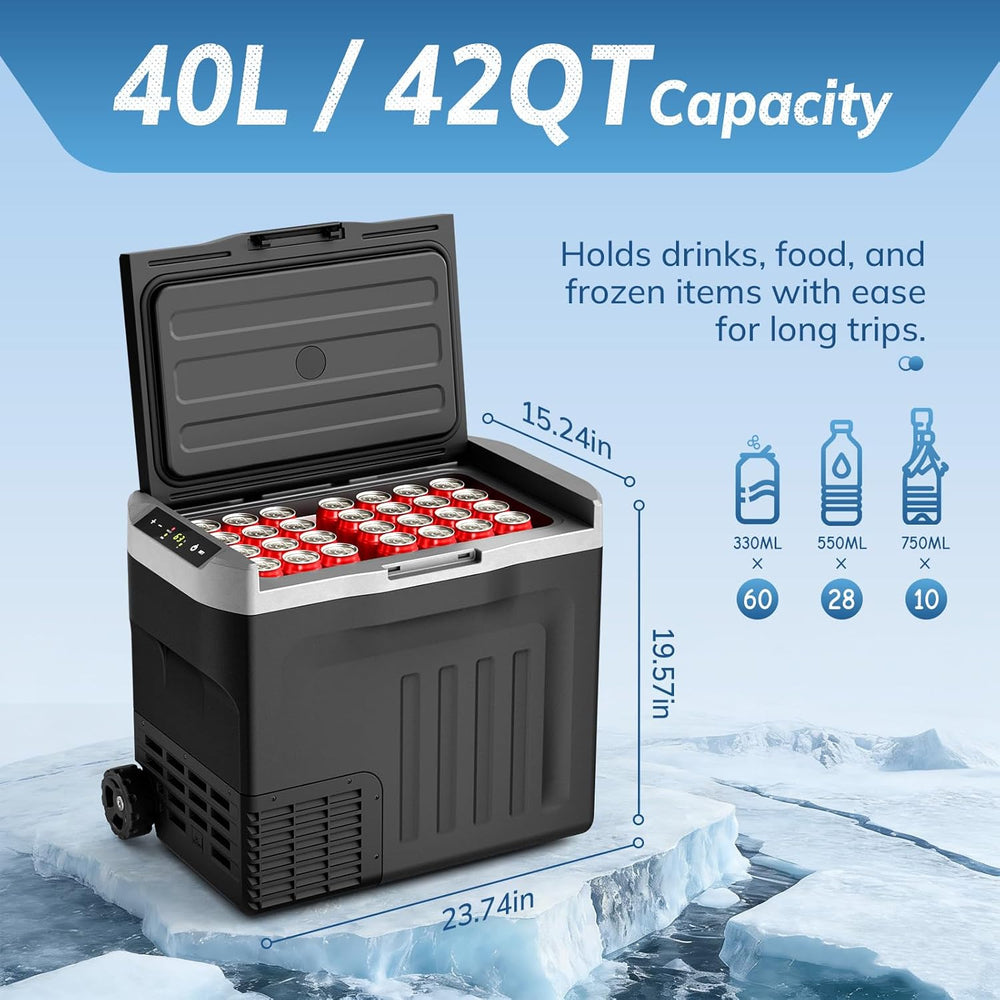 Kismile 12 Volt Portable Car Refrigerator 58040RVR0 - Kismile