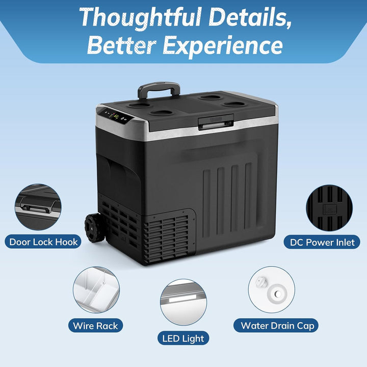 Kismile 12 Volt Portable Car Refrigerator 58040RVR0 - Kismile