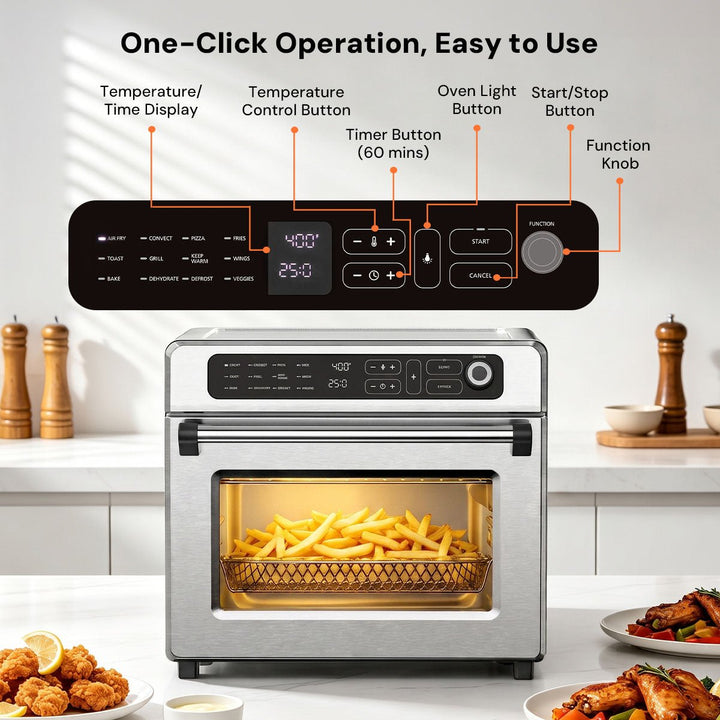 Kismile 19QT Air Fryer Toaster Oven Combo 93184KAF1 - Kismile