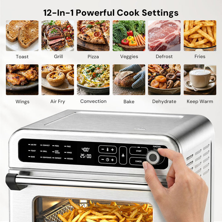 Kismile 19QT Air Fryer Toaster Oven Combo 93184KAF1 - Kismile