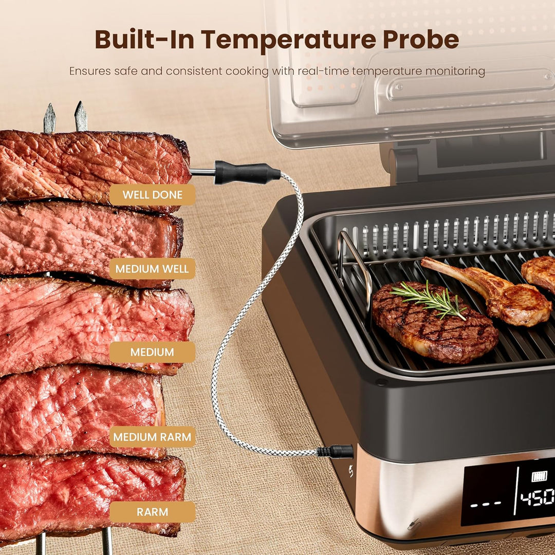 Kismile 2 - in - 1 Griddle and Indoor Grill 81001KEB1 - Kismile