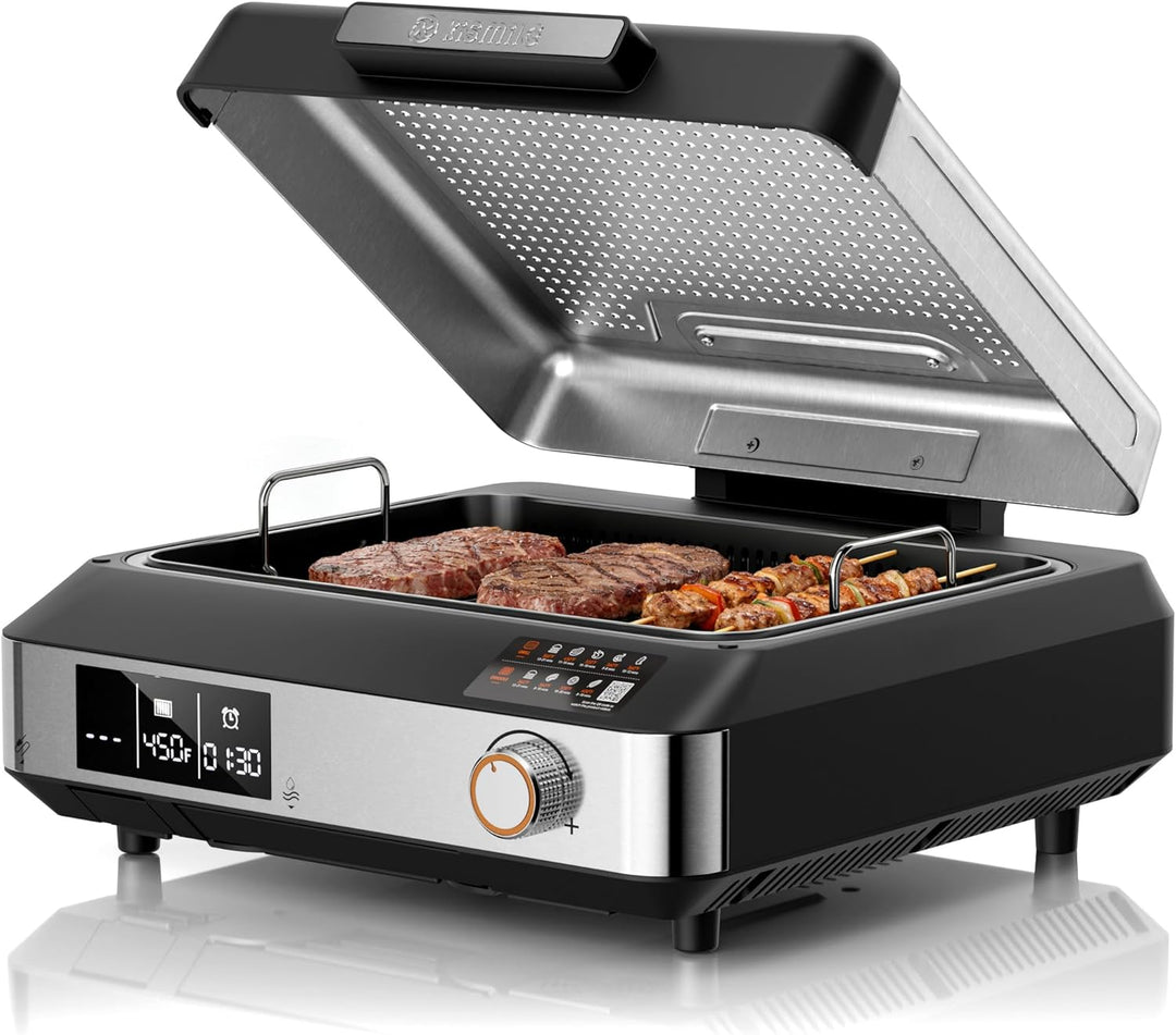 Kismile 2 - in - 1 Griddle and Indoor Grill 81001KEB1 - Kismile