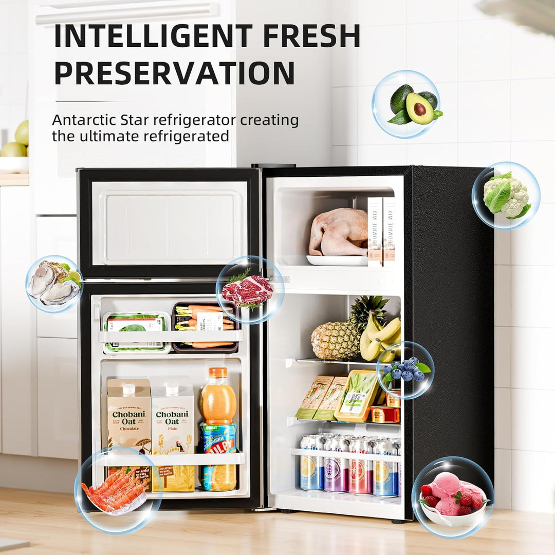 Kismile 2.45 Cu.Ft Mini Fridge with Freezer RE5870 - Kismile