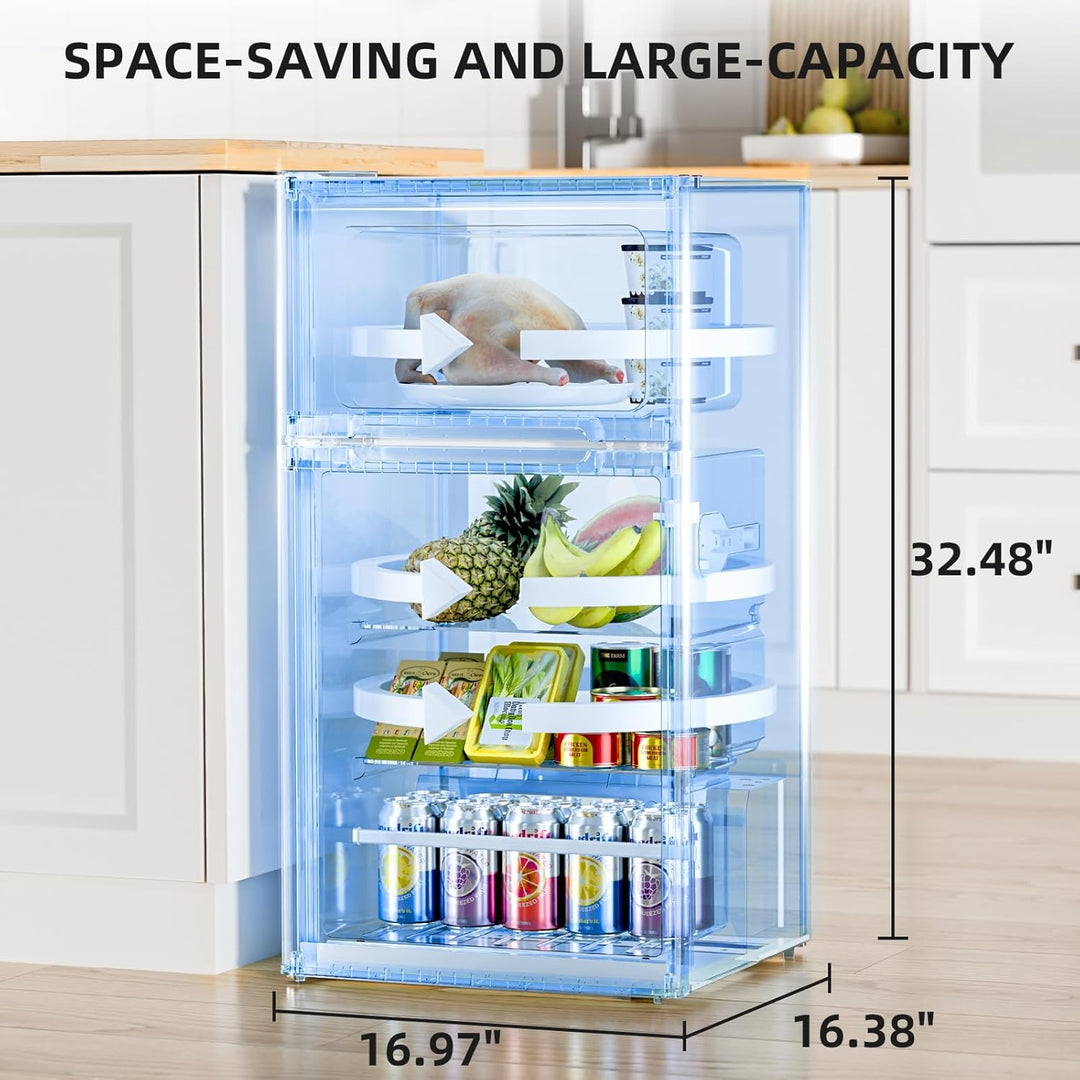 Kismile 2.45 Cu.Ft Mini Fridge with Freezer RE5870 - Kismile