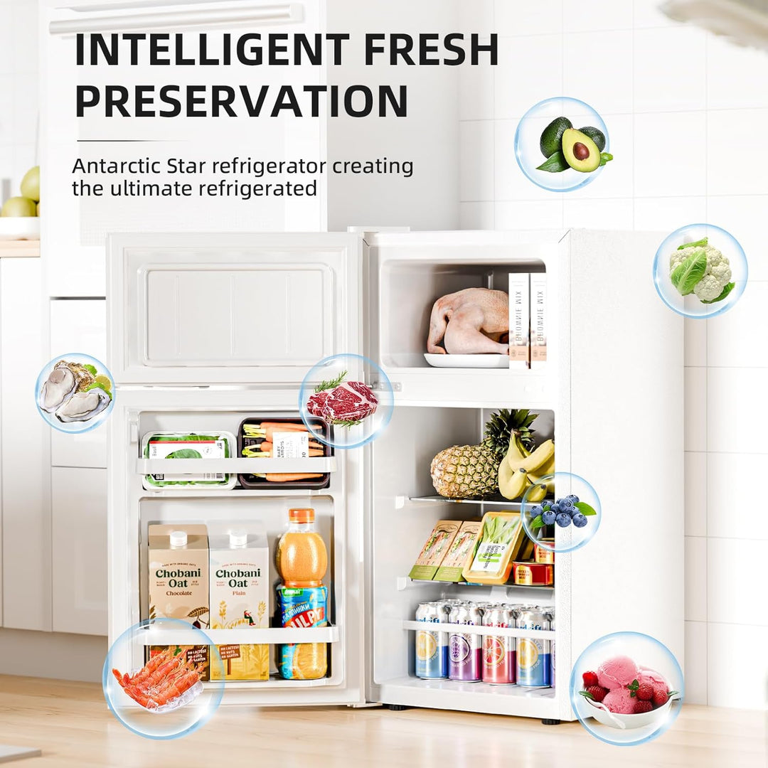 Kismile 2.45 Cu.Ft Mini Fridge with Freezer RE5870 - Kismile