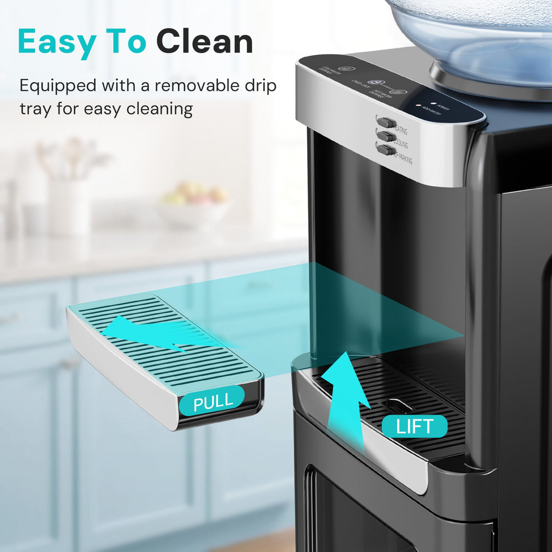 Kismile 3 in 1 Water Cooler Dispenser with Ice Maker WD5815 - Kismile