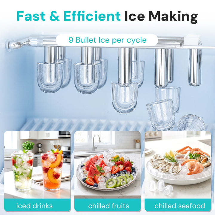 Kismile 3 in 1 Water Cooler Dispenser with Ice Maker WD5815 - Kismile