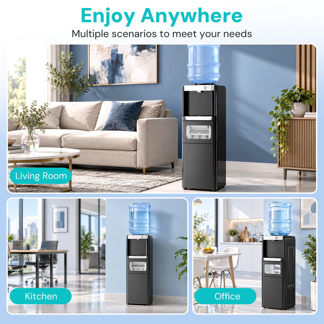 Kismile 3 in 1 Water Cooler Dispenser with Ice Maker WD5815 - Kismile