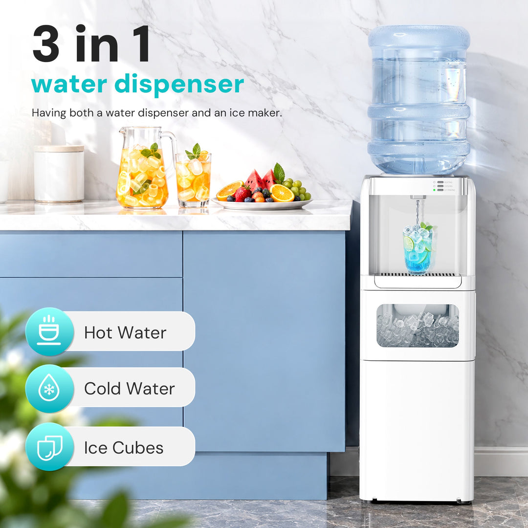 Kismile 3 in 1 Water Cooler Dispenser with Ice Maker WD5815 - Kismile