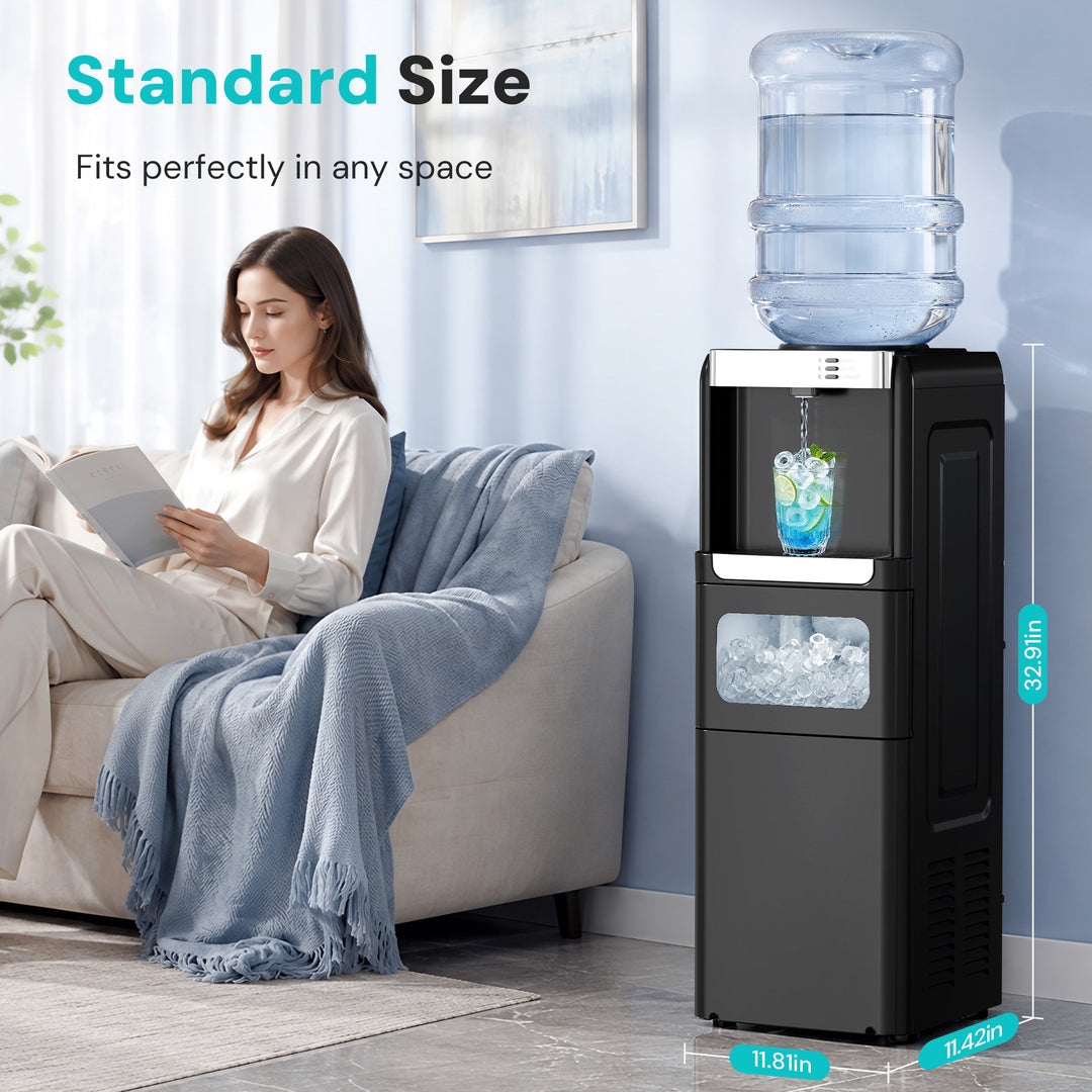 Kismile 3 in 1 Water Cooler Dispenser with Ice Maker WD5815 - Kismile