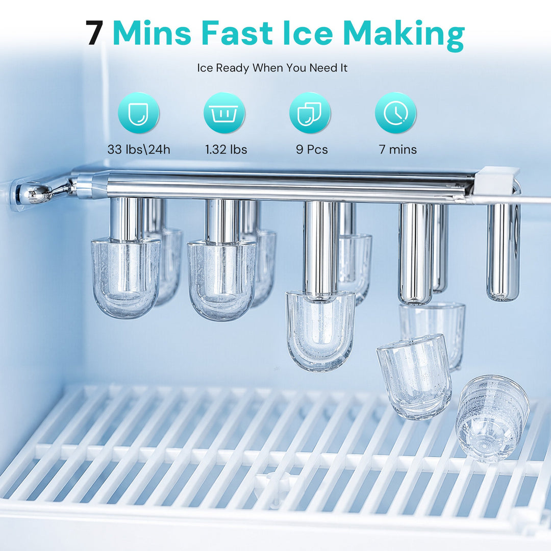 Kismile 3 in 1 Water Cooler Dispenser with Ice Maker WD5815 - Kismile