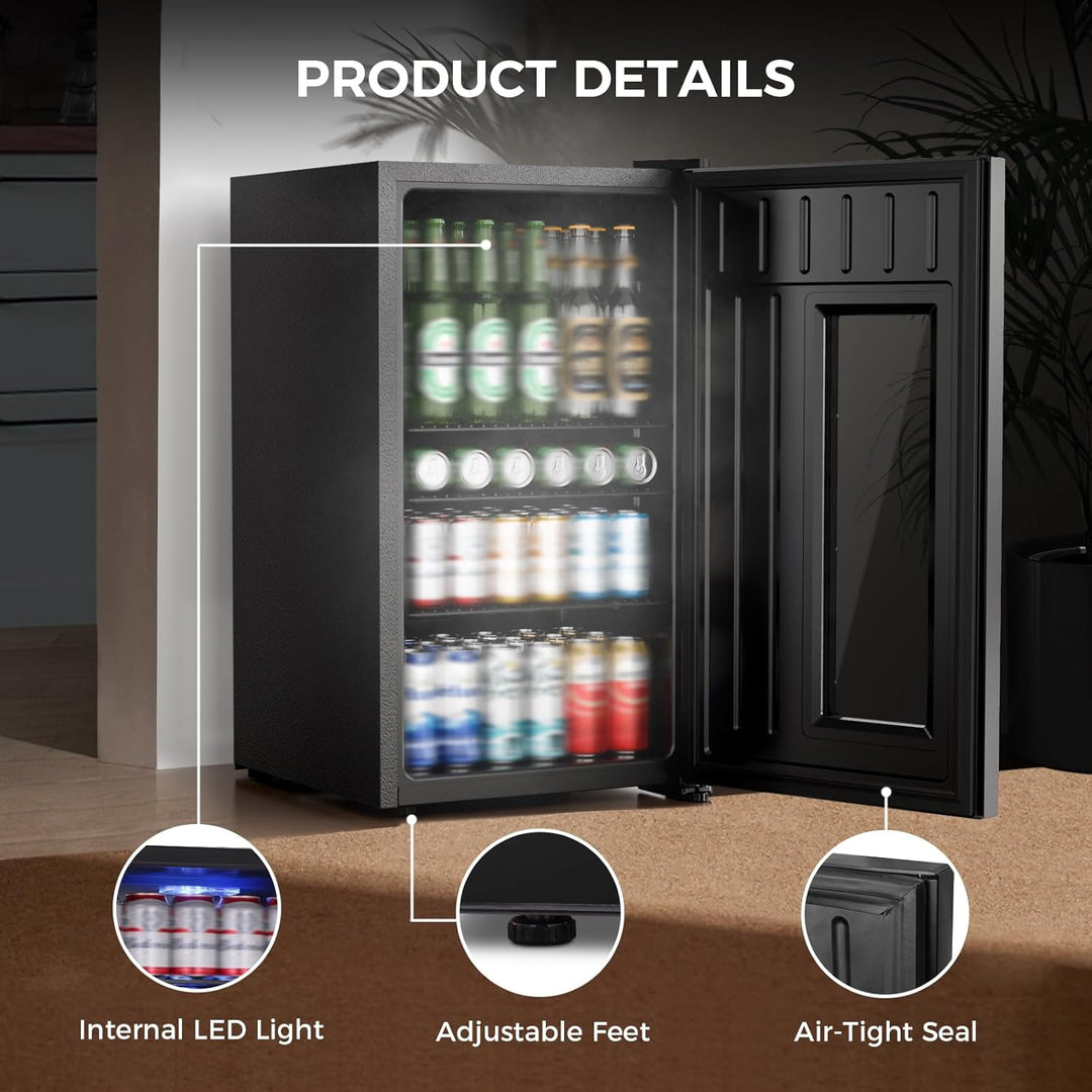 Kismile 3.2 Cu.Ft Beer Fridge WC5890 - Kismile