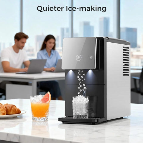 Kismile 33lbs Countertop Nugget Ice Maker 58015RIM0 - BLACK - Kismile