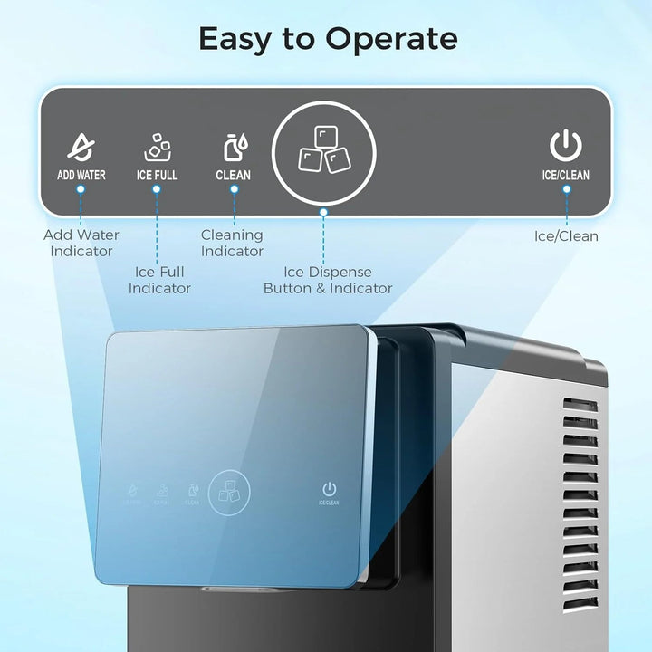 Kismile 33lbs Countertop Nugget Ice Maker 58015RIM0 - BLACK - Kismile