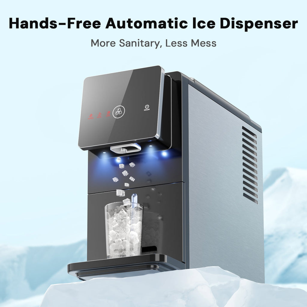 Kismile 33lbs Countertop Nugget Ice Maker 58015RIM0-BLACK - Kismile