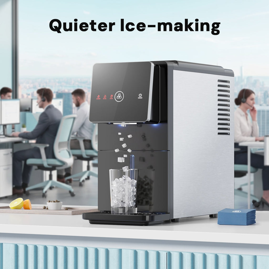 Kismile 33lbs Countertop Nugget Ice Maker 58015RIM0-BLACK - Kismile