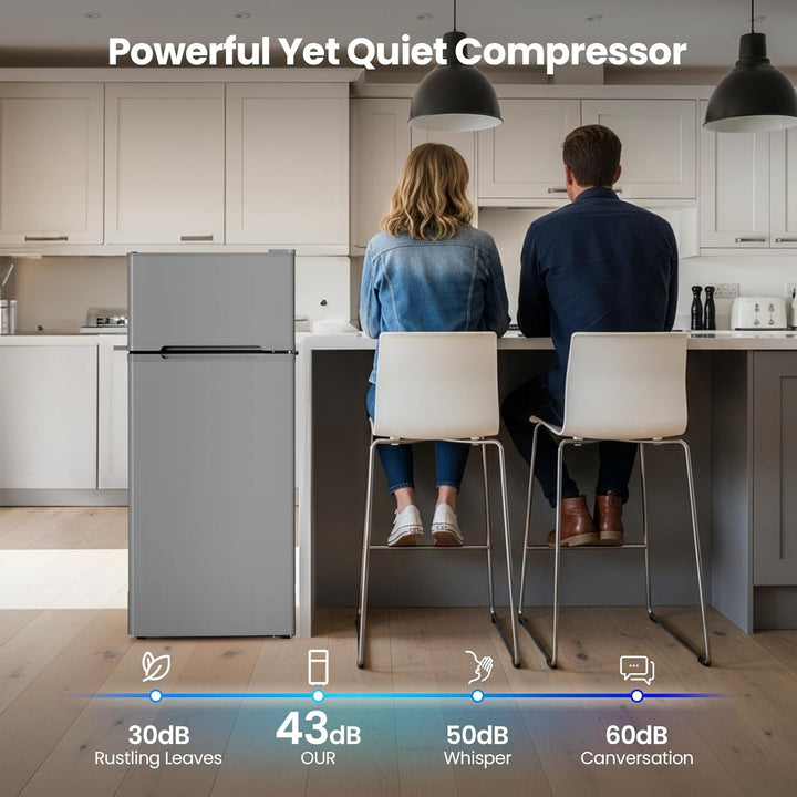 Kismile 4.5 Cu.Ft Mini Fridge with Freezer 58127RRE0 - Kismile