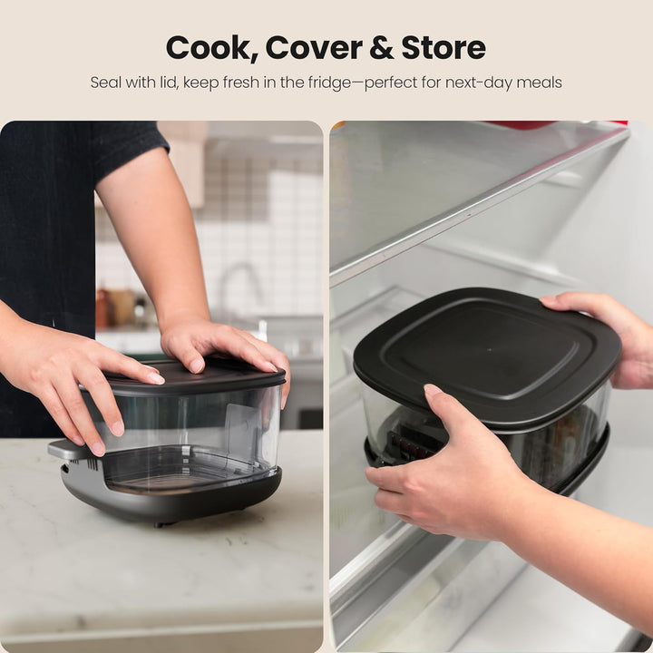 Kismile 5 - in - 1 Portable Glass Air Fryer K8126 - Kismile